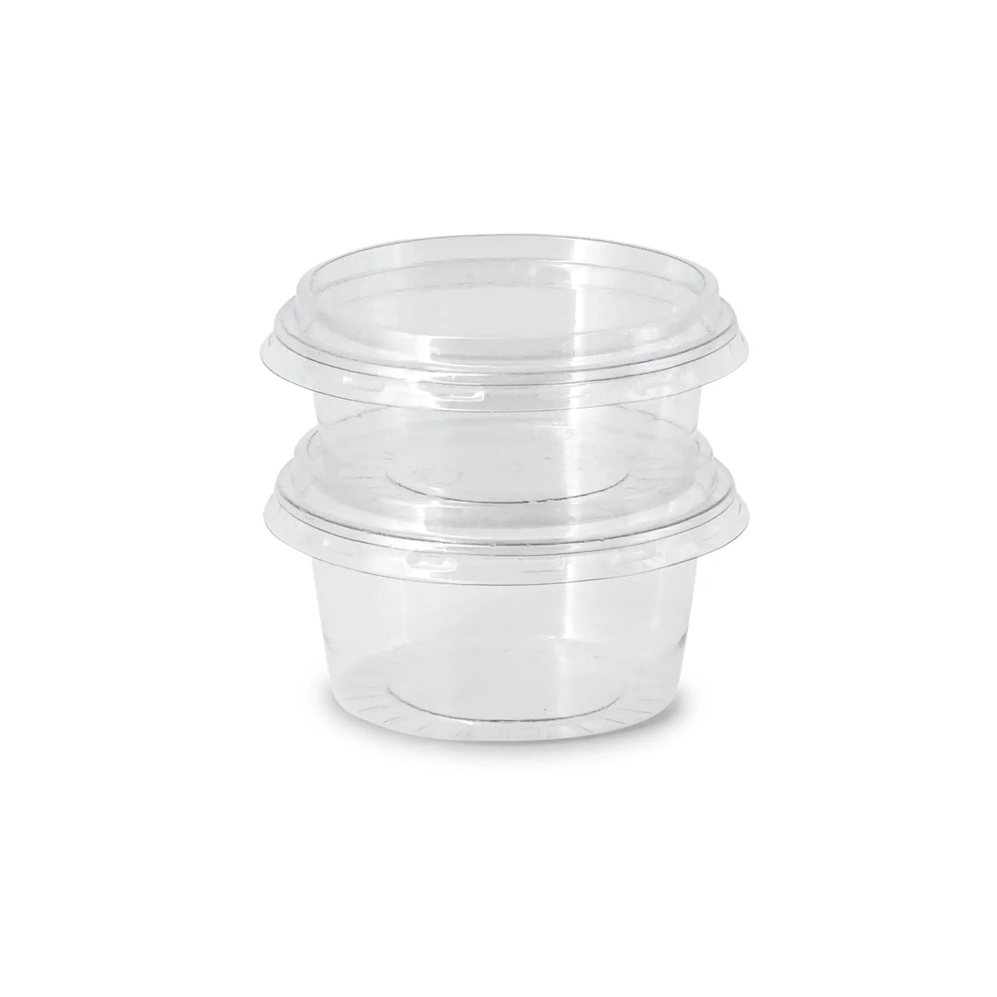 Dressingbecher rPET – Ø75 mm/80 ml, klar, 1.000 Stk.