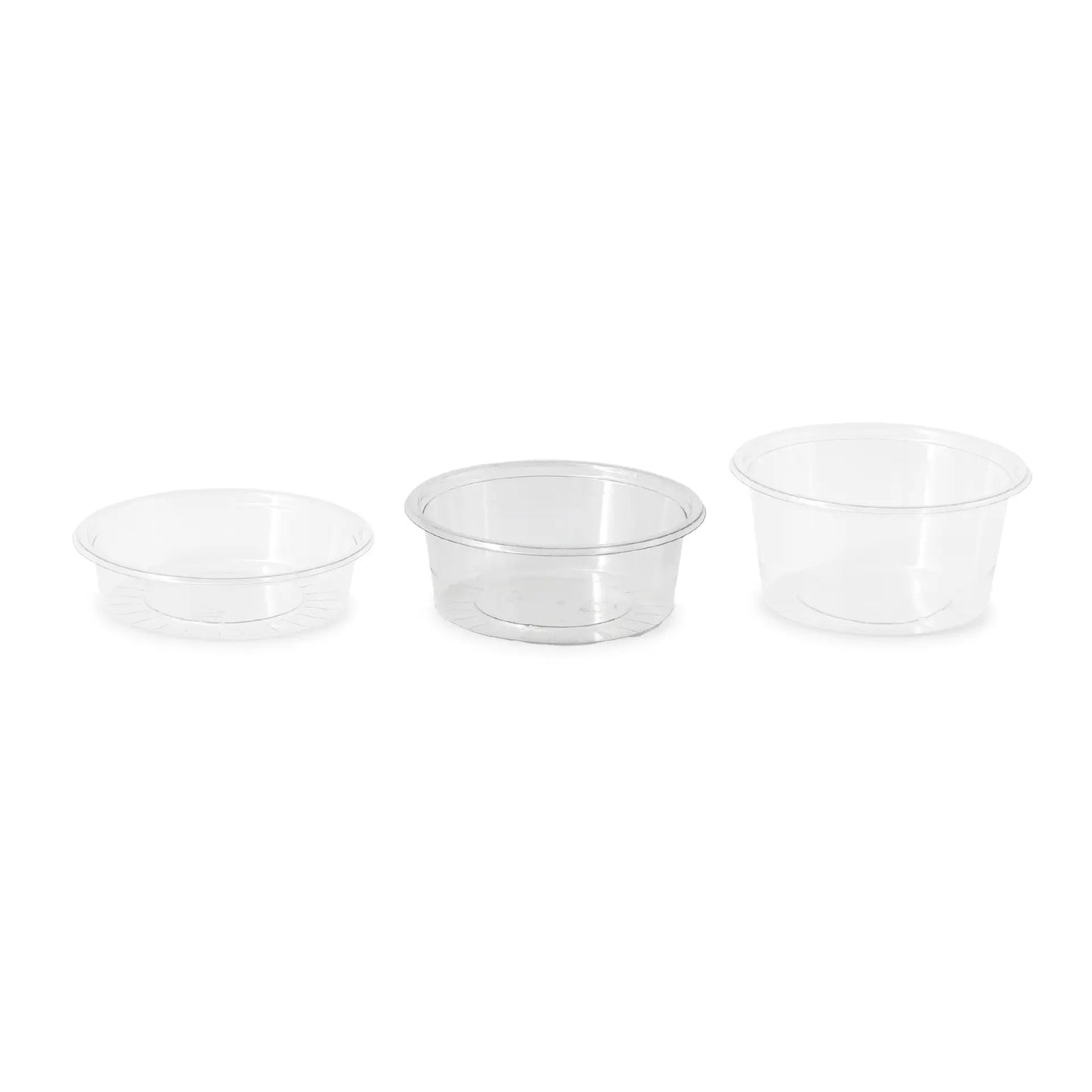 Dressingbecher rPET – Ø75 mm/80 ml, klar, 1.000 Stk.