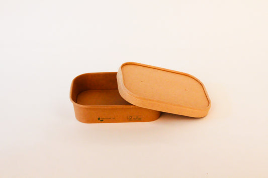 Rechteckschale – 172x120x41mm / 500ml, Braun, 300 Stk.