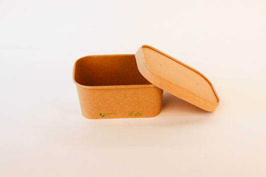 Rechteckschale – 172x120x75mm / 1000ml, Braun, 300 Stk.