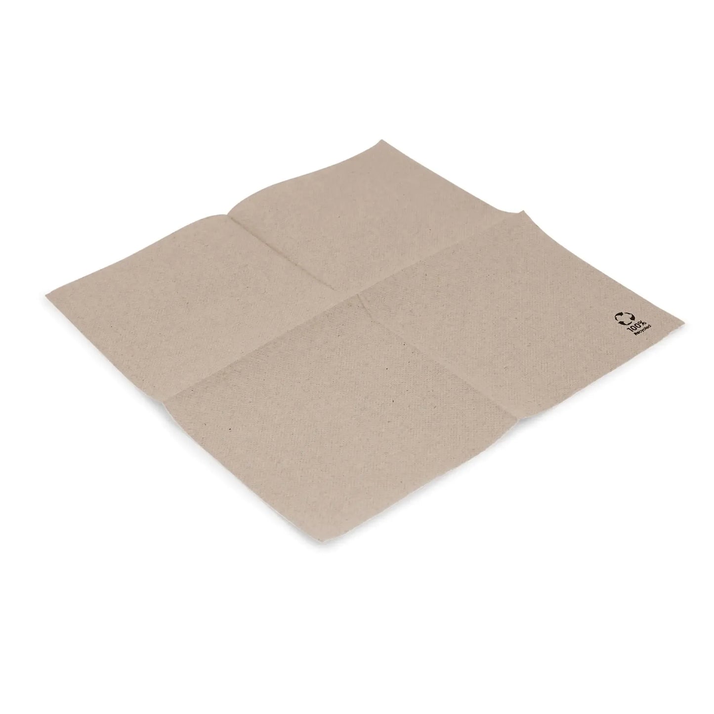 Servietten 2-lagig 1/4 – 24x24cm, Braun, 4000 Stk.