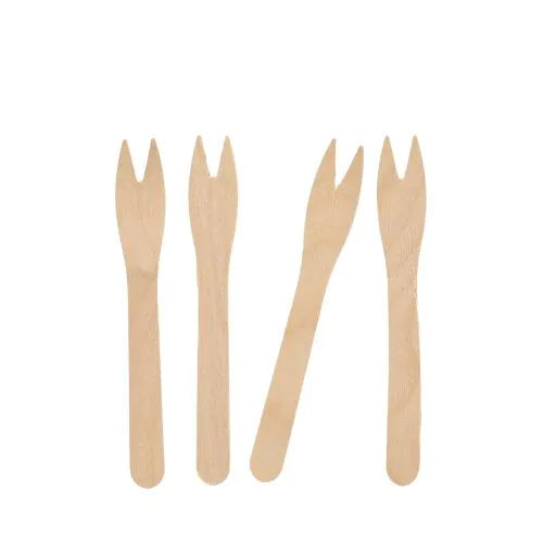 Snackgabeln Holz – 12,1 cm, 4.000 Stk.