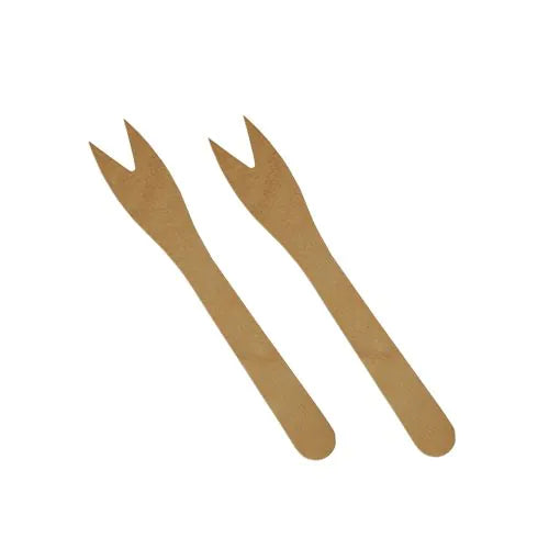 Snackgabeln Holz – 12,1 cm, 4.000 Stk.