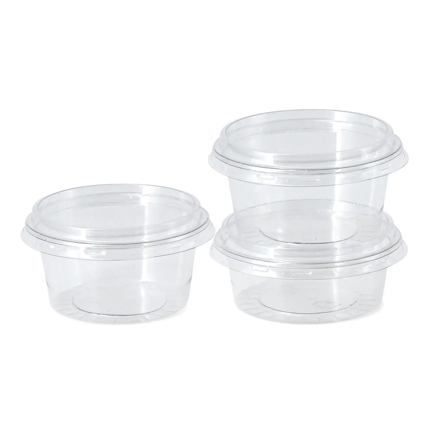 Dressingbecher rPET – Ø75 mm/100 ml, klar, 1.000 Stk.