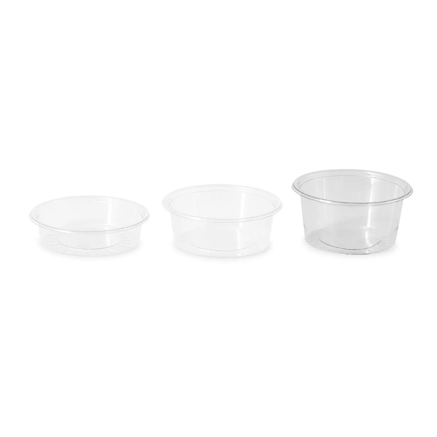 Dressingbecher rPET – Ø75 mm/100 ml, klar, 1.000 Stk.