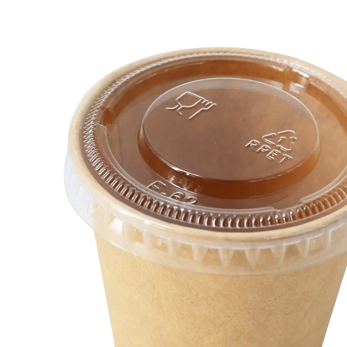 Deckel rPET – Ø62mm, Klar, 1000 Stk.